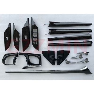 ABS Luxury Design Style Carbon Fiber Look Full Interior Dash Trim Kit Cover for Hilux REVO 2015-2021