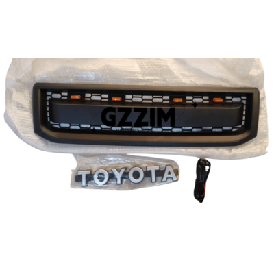 Toyota Prado FJ120 2003-2009 Front Bumper Grille White Black ABS