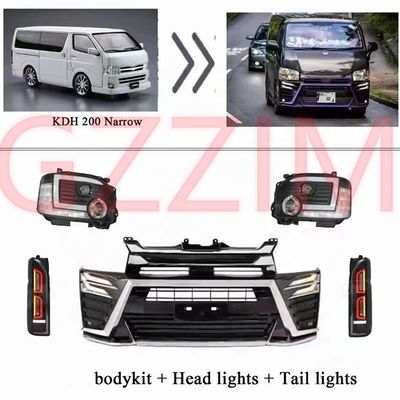 自動車アクセサリー カーボディキット トヨタ・ヒアース KDH 200 ナロー 2014-2018向け フロントフェイスリフトアップグレードキット