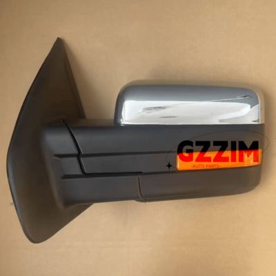 Ford F150 2011-2015 Side Mirror with LED Light Black ABS Plastic