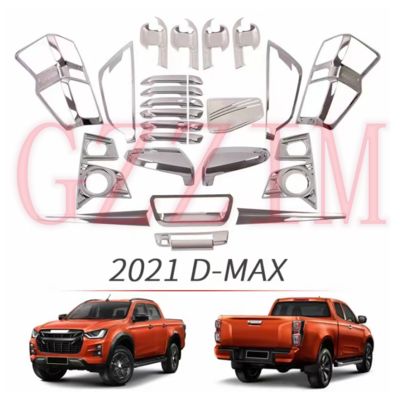 2020 Dmax Car Exterior Trim Head/Tail Light Cover Handle Cover for D-max Fuel Tank Covers Auto Accessories