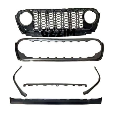 Modified Car Front Bumper Grille Auto Grille Car Middle Grilles For Jeep JK JL 2024
